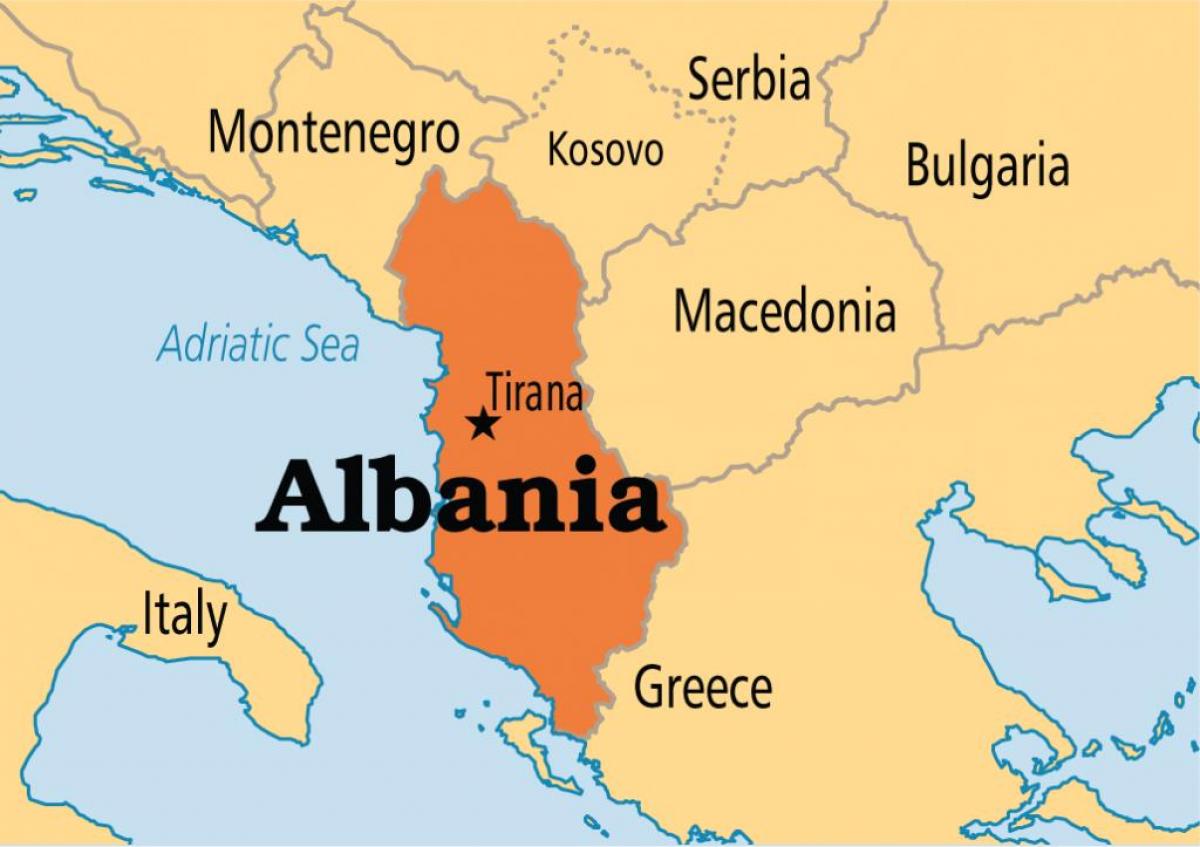 bản đồ Albania