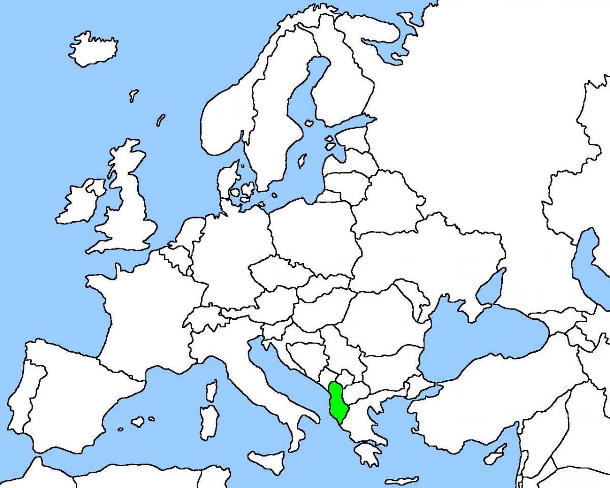 bản đồ của Albania vị trí bản đồ