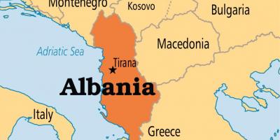 Albania nước bản đồ
