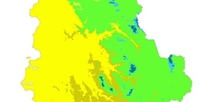 Bản đồ của Albania khí hậu